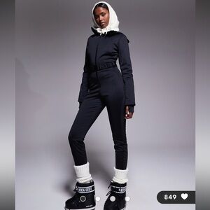 ASOS Ski Onepiece suit - black size 8